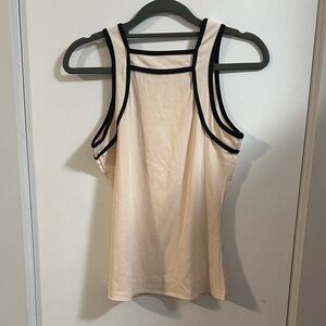 Elegant Beige Sleeveless Top
